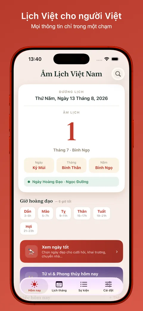 Âm Lịch Việt Nam screenshot 1